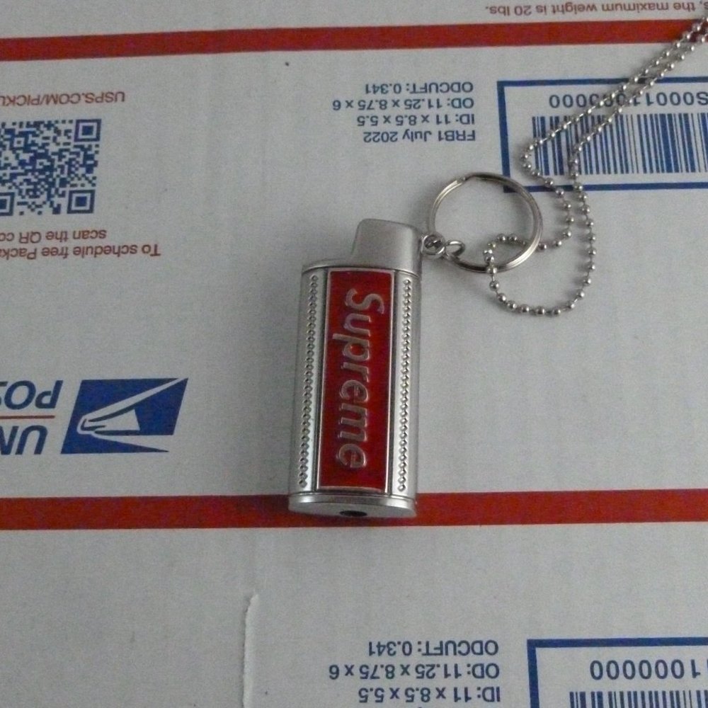 Supreme Lighter Holster Holder Keychain Key Ring Chain Necklace
